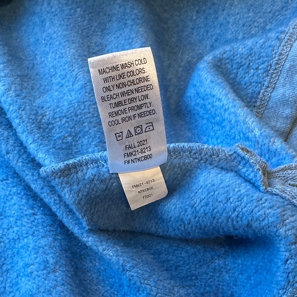 Men's Blue Quarter-Zip Sweatshirt - Picture 4 of 6